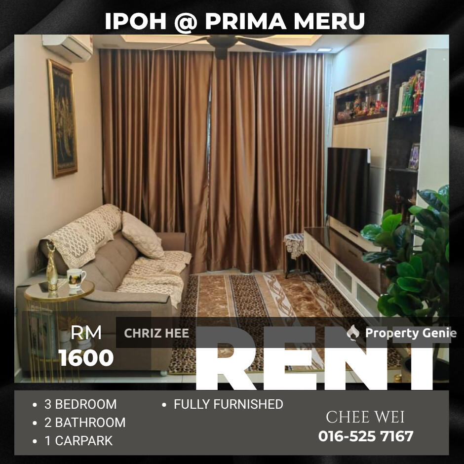 📍IPOH @ Prima Meru For Rent
