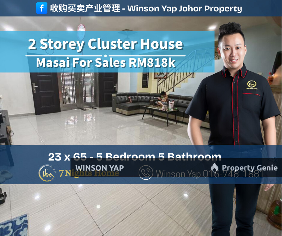 2 Storey Terrace House Coner Lot Taman Sierra Perdana Masai SouthWest