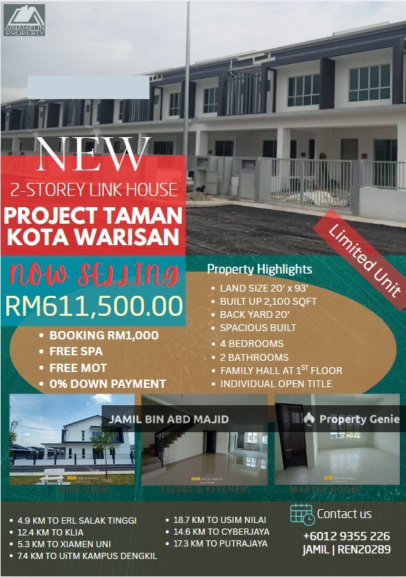 PROJEK BARU TERES 2 TINGKAT KOTA WARISAN SEPANG