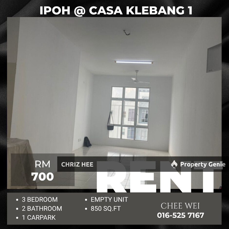 📍IPOH @ Casa Klebang 1 For Rent