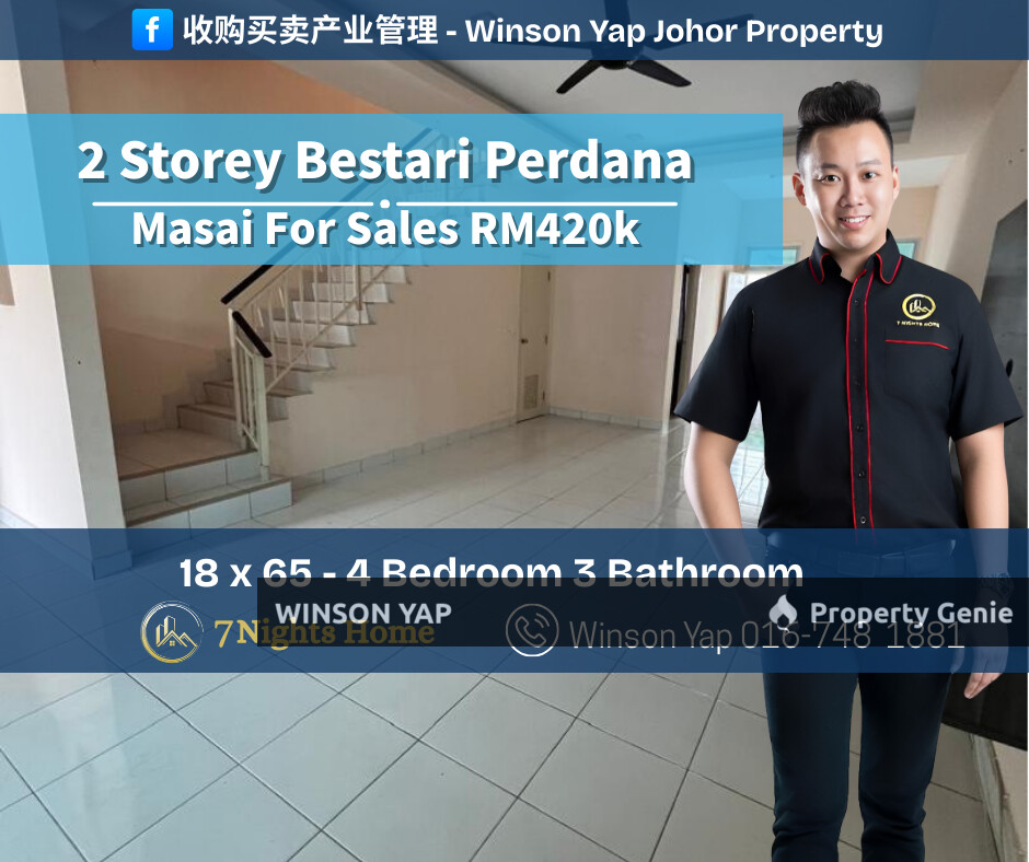 2 Storey Terrace House Tmn Bestari Perdana Pasir Gudang Can Full Loan