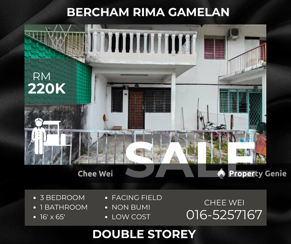 ๐IPOH Bercham Rima Gamelan 2 ๊ฑแดแดสแดส House For Sale